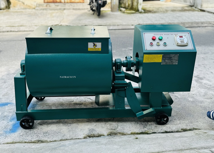 MÁY TRỘN BÊ TÔNG CƯỠNG BỨC TRỤC NGANG 60 LÍT