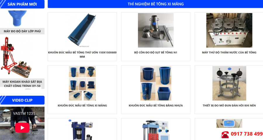 Thí nghiệm bê tông xi măng
